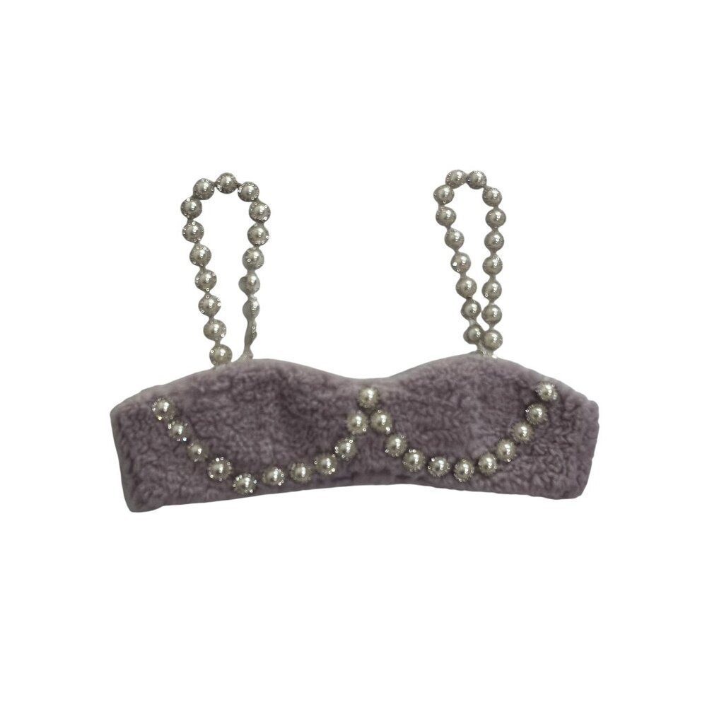 Ozlana Pearl Bralette in Purple White